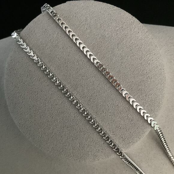 NEW- Solid 2.5mm Sterling Silver Men's/Women's Franco Link Chain 24” - Item#777 - Picture 4 of 10